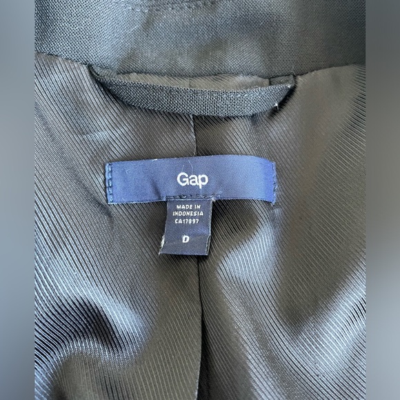 Gap classic fitted blazer NWOT size 0 black - Picture 5 of 10